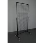 Rafburada®Tekerlekli Sık Telli Tel Raf. Tel Pano Stand, Duvar Askılığı. 60x150