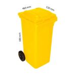 Rafçızade Çöp Kovası 120 lt Plastik Sarı