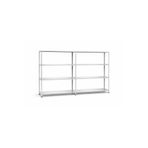 Raffar Galvaniz 4 Katlı 2Li Birleşik Arşiv Raf Sistemi - Çelik Raf - Metal Raf 43x120xH200CM