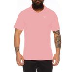 Raff&Taff Raff & Taff Polo tişört, fitness tişörtü, yüksek kaliteli, nefes alan fonksiyonel tişört, boş zaman tişörtü, Pembe., M
