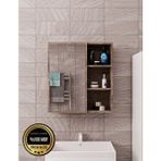 Rafineri Tasarım Rafineri Tek Kapaklı Aynalı Banyo Dolabı Mdf - Gri