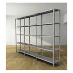 Rafking 5 Katlı Galvaniz Çelik Raf 43x180x200 cm - Depo, Arşiv, Kiler, Dosya, Market Rafı - Gri