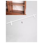 Raflar, gondollar, ayakkabı rafları, kitaplıklar, ticari raflar için düşme önleyici güvenlik çubuğu, 20 cm (7,8 inç)