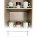 Raflar için korkuluk, raflar için 10 adet metal korkuluk seti, dekoratif kapanış 17 inç, ayakkabı rafları ve raflar için, boyut seçenekleri 38 ila 10 inç