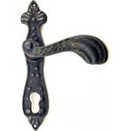 Raftan Topla Antika Tarz Dekoratif Pirinç Mevlana Banyo Kapı Kolu - 228X48 Mm, Oksit