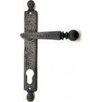 Raftan Topla Antika Tarz Dekoratif Pirinç Misket Wc Banyo Kapı Kolu - 245X34 Mm, Oksit