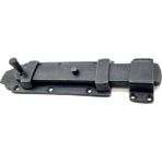 Raftan Topla Antika Tarz Dekoratif Pirinç Yassı Kapı Sürgüsü - 55X215 Mm, Oksit