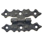Raftan Topla Antika Tarz Dekoratif Pirinç Yıldız Menteşe - 63X36 Mm, Oksit