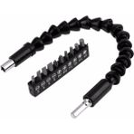 Raftan Topla Matkap Ucu - Bükülebilir Oynar Vidalama Bits Uzatma Aparatı 30CM - Komple Set