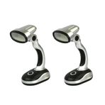 Ragyzity Led Masa Lambası, 12 Ampul LED Taşınabilir Masa Lambası Powered Pil Masa Lambası, Bilgisayar Başucu Masa Kamp Işığı, Parlak Pille Çalışan Masa Lambası Çalışma Okuma Işığı (2 ADET)