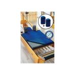 Raha Bindallı Lacivert Antibakteriyel Pilates Reformer Havlusu Kaydırmaz Yüzey ile Taşınabilir Omuzluk Kılıfı