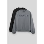 Rahat Form O Yaka 2li Paket Siyah-Gri Melanj Erkek Sweatshirt - 88020