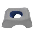 Rahat Yüz aşağı Yastık, Yüzüstü Uyku Için Ideal Destek, Ev Ve Seyahat Için Polyester Fiber Spa Koltuk başlığı, Aile Ve Arkadaşlar Için Hediyes, Hafif Ve Portatif, 28x21x10cm (gri pembe) (gri mavi)