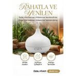 Rahatlatıcı Aroma Difüzörü ve Gece Işığı, 7 LED, Hava Nemlendirici, Kumandalı, 500 ml