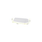Rahatsan Çok Amaçlı D-Yastık Ortopedik Visco Yastık - 12 x 44 cm - Beyaz