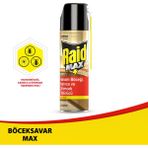 Raid Böceksavar Max 300 ml Hamam Böceği Karınca ve Örümcek Öldürücü Raid