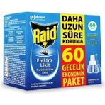 Raid Elektrolikit Sivrisinek Kovucu 42 ml 60 Gece Etkili Açık Kapı Pencerelerde Uzun Süreli Koruma