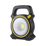 Raiden Solar Güneş Enerji Panelli LED Lamba Fener, USB Şarjlı Kamp Işık, 9W, Beyaz, 6500K