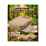 Raiden YTK-02 Kendinden Şişen Çift Kişilik Şişme Yatak Hava Pompası Katlanır Hava Yatağı Seti
