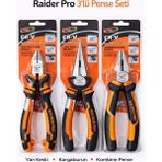 Raider Pro 3’lü Pense Seti (Yan Keski + Kargaburun + Kombine Pense)