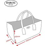 Raıkou Keçe Çanta Yüksek Kalıtelı Alışverış Çantası Plaj Çantası, Banyo Çantası, El Çantası, - 000-Siyah