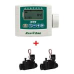 Rain Bird Esp 9V Pilli Kontrol Ünitesi Selenoid Vana Seti 2 Istasyon 2 Vana - Siyah