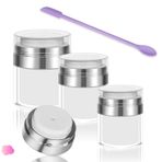Rainaideng Havasız Pompa Kavanozları,Havasız Pompa Şişeleri,Losyon Yüz Vücut Güneş Kremi için Pompalı Boş Kozmetik Dispenseri (0.5/1/1.7 oz)