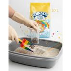 Rainbow Aloe Vera Kokulu Parfümlü Topaklanan Kedi Kumu 10 Lt Yüksek Emicilik ve Kolay Temizlik