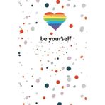 Rainbow Hardcover Notebook - Cute Portable Notebook, 110 Lined Pages, Red, Blue, and Purple Polka Dot Cover, Rainbow, 5.5” x 8.5” - for Note Taking, ... and More: Hardbound Journal, Rainbow Design