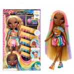 Rainbow High Saç Tebeşir ve Stil Meline - Gökkuşağı ve Altın 11 "Bebek. Yıkanabilir Gökkuşağı Saç Tebeşir, Renk, Stil, Oyna, Durulama ve Tekrarlayın. Çocuk Hediyesi 4-12+