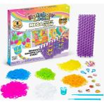 Rainbow Loom Mega Mighty Set 2400 Lastik, 8 Charm, Mega Tezgah, Bileklik Yapım Kiti - Renkli