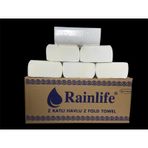 Rainlife Z Katlı Havlu, Beyaz, Kağıt Havlu, Z Fold Towel