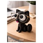 Rainmade Sevimli Şaşkın Kedi Tasarımlı 3D Baskı Gözlük Standı & Dekoratif Masaüstü Biblo