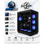 Rainpro Blackstorm Intel Core Ultra 5-225F 32 GB Ddr5 1 Tb Nvme SSD RTX5060 8gb 145W Windows 11 Pro 7 Rgb Fanlı Siyah Akvaryum Kasa Oyuncu Bilgisayarı BLACKSTORMRNP06