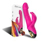 RainSolo İleri Geri Hareketli Titreşimli Klitoris Uyarıcı Şarjlı Vibratör Dildo