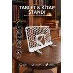 Raintech Raıntech Katlanabilir Tablet & Kitap Standı – Ayarlanabilir Açı, Sayfa Tutucu, Ergonomik Okuma Aparatı - Renk