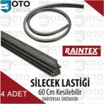 Raıntex Silecek Lastiği 60 cm Kesilebilir 4 Adet Muz ve Telli Silecekler Için