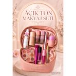 RAİR BEAUTY 11 Parça Makyaj Seti, Çeyiz Bohça Seti Açık Ten Makyaj Seti (Peluş Makyaj Çantasıyla Gönderilecektir) Advent Calender