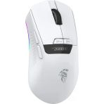 Raito Reflex 26000 Dpi Pixart Paw 3395 OLED Ekran & Makro Yazılım 59GR Rgb Kablosuz Gaming Mouse - Beyaz (Tri Mod 2.4 Ghz Kablosuz + Bt5.1 + Type-C)