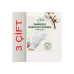 RAJ Egzama Eldiveni - Pamuklu Koruyucu Eldiveni 3 Çift