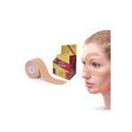 RAJ Kinesiology 5cm X 5mt Tape Yüz Yogası Yüz Bölgesi Için Therapy Cotton Kinesio Face Tape