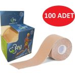 Raj Ten Tape Kinesio 5m x 5cm Sporcu Bandı Agrı Bandı KINESIO100 Adet
