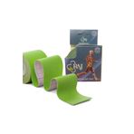RAJ Yeşil Tape Kinesio Ağrı 5m X 5cm Sporcu Bandı Ağrı Bandı Kinesiology