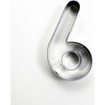 Rakam 6 No Kurabiye Kalıbı 8 cm