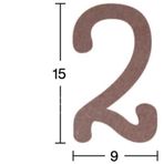 Rakam Ahşap Obje 18mm - 2