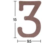 Rakam Ahşap Obje 18mm - 3