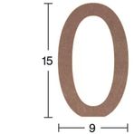 Rakam Ahşap Obje (Sıfır) 18Mm - 0
