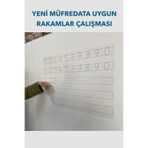 Rakam Çalışması Akıllı Kağıt Tahta Yazı Tahtası 85x56 cm + Kalem Yeni Müfredata Uygun Beyaz