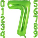 Rakam Folyo Balon 34 inç 76-82 cm (Açık Yeşil, 7)