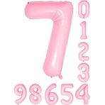 Rakam Folyo Balon 34 inç 76-82 cm (Pembe, 7)